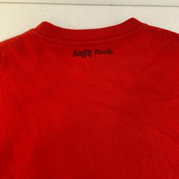 Vintage Jc de Contellojoc Daffy Duck Looney Tunes Sweater Red Size 46 - Picture 7 of 15